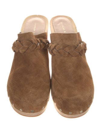 Loeffler Randall Suede Studded Accents Mules