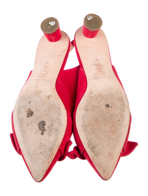 Loeffler Randall Suede Bow Accents Slingback Pumps