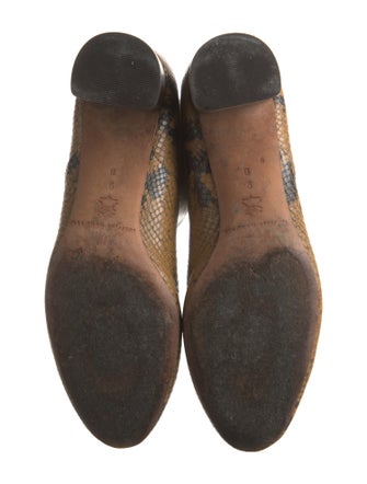 Loeffler Randall Leather Animal Print Riding Boots