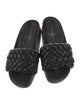 Loeffler Randall Leather Braided Accents Slides