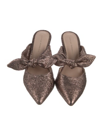 Loeffler Randall Printed Bow Accents Mules