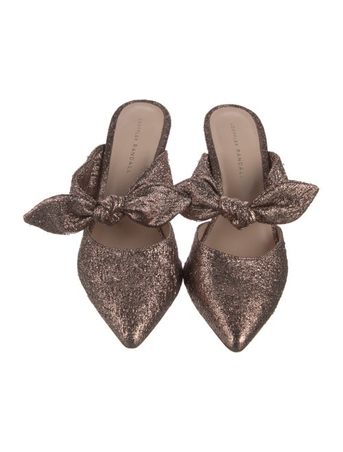 Loeffler Randall Printed Bow Accents Mules