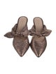 Loeffler Randall Printed Bow Accents Mules