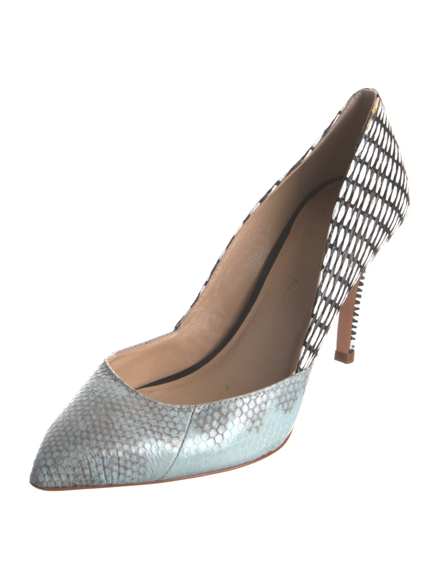 Loeffler Randall Leather Printed Pumps