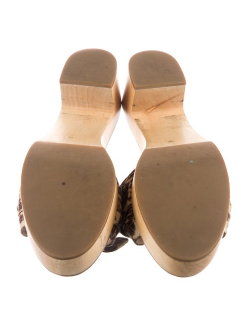 Loeffler Randall Canvas Animal Print Slides