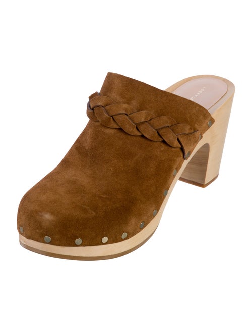 Loeffler Randall Suede Studded Accents Mules