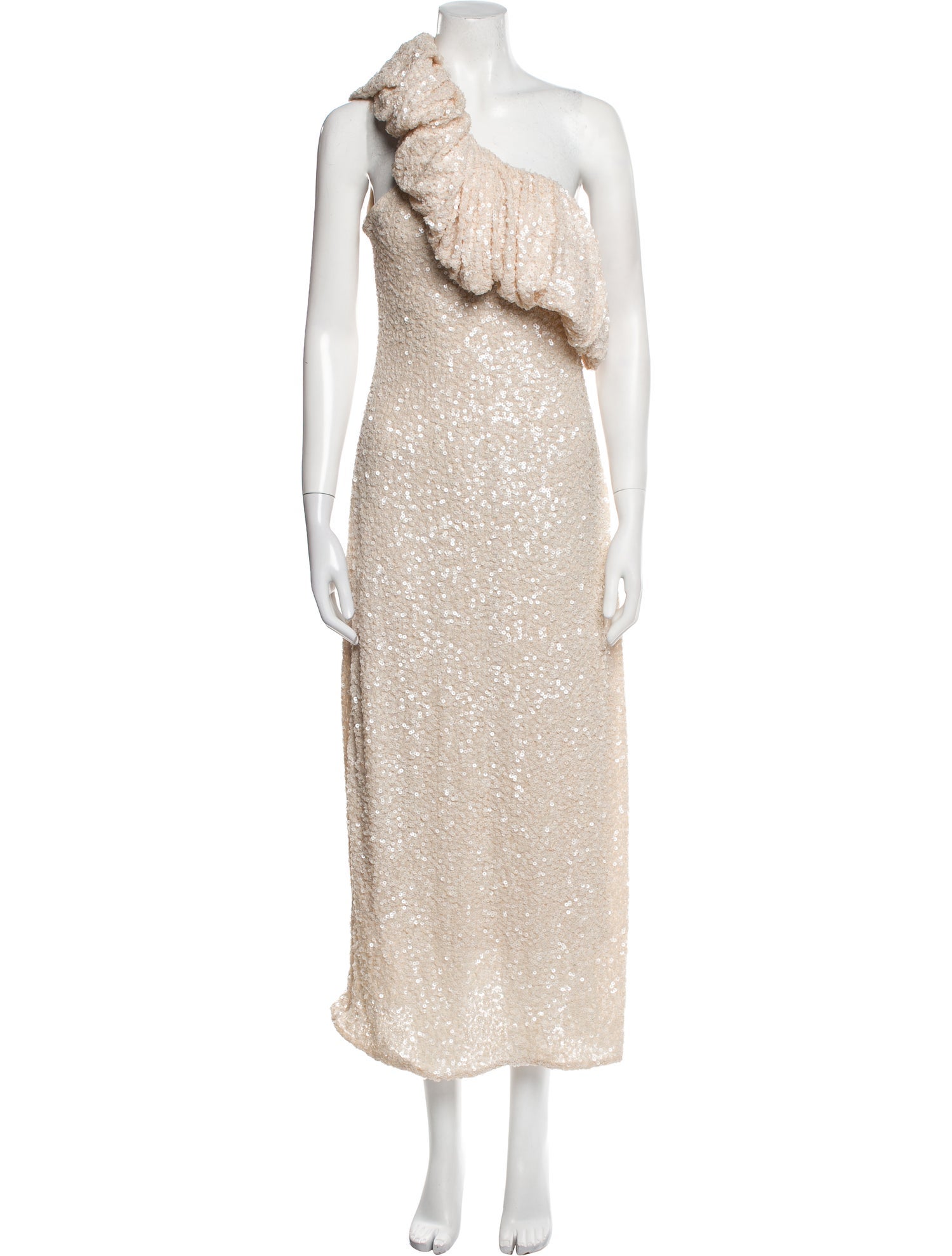 Loeffler Randall One-Shoulder Long Dress