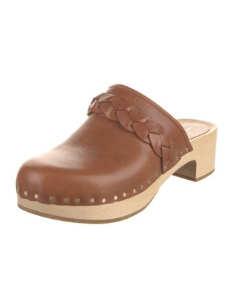 Loeffler Randall Leather Studded Accents Mules