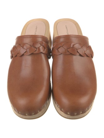 Loeffler Randall Leather Studded Accents Mules