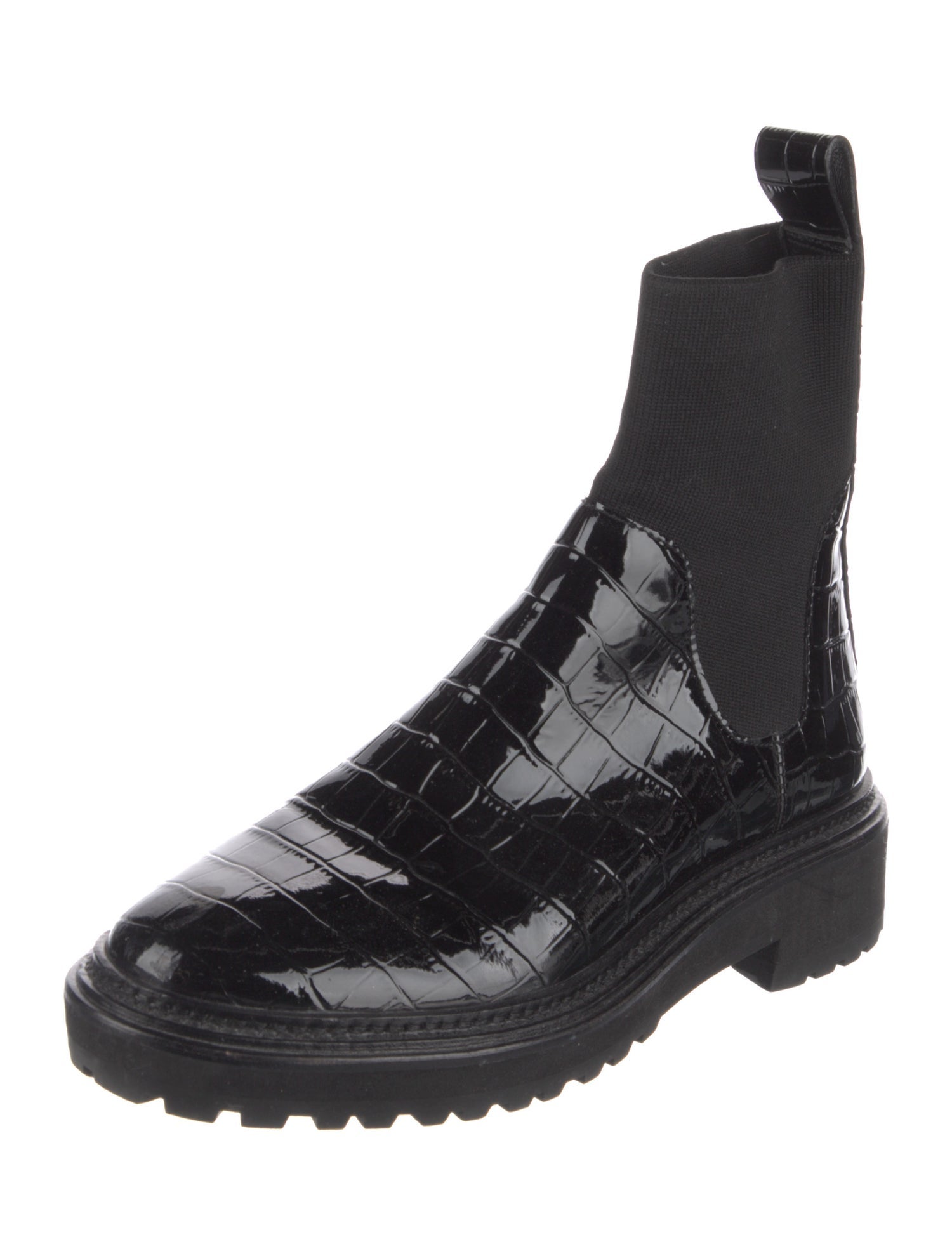 Loeffler Randall Patent Leather Chelsea Boots