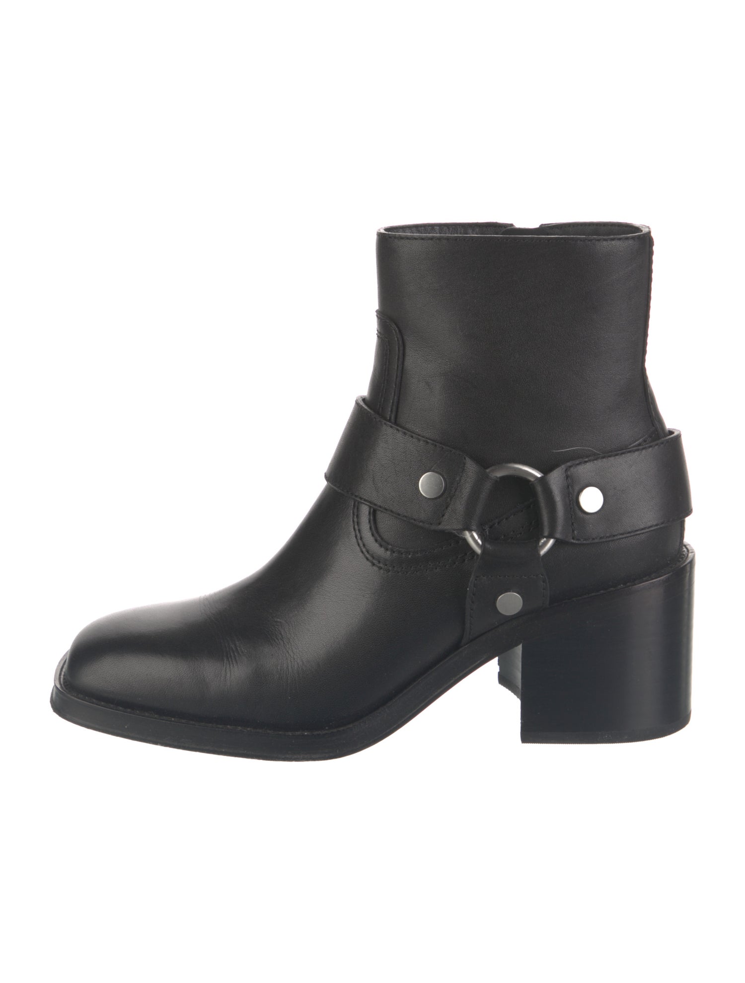 Loeffler Randall Leather Moto Boots