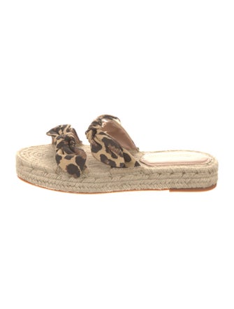 Loeffler Randall Canvas Animal Print Espadrilles