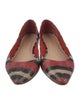 Loeffler Randall Snakeskin Striped Ballet Flats