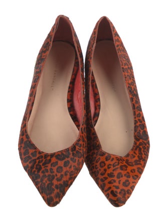 Loeffler Randall Ponyhair Animal Print Flats