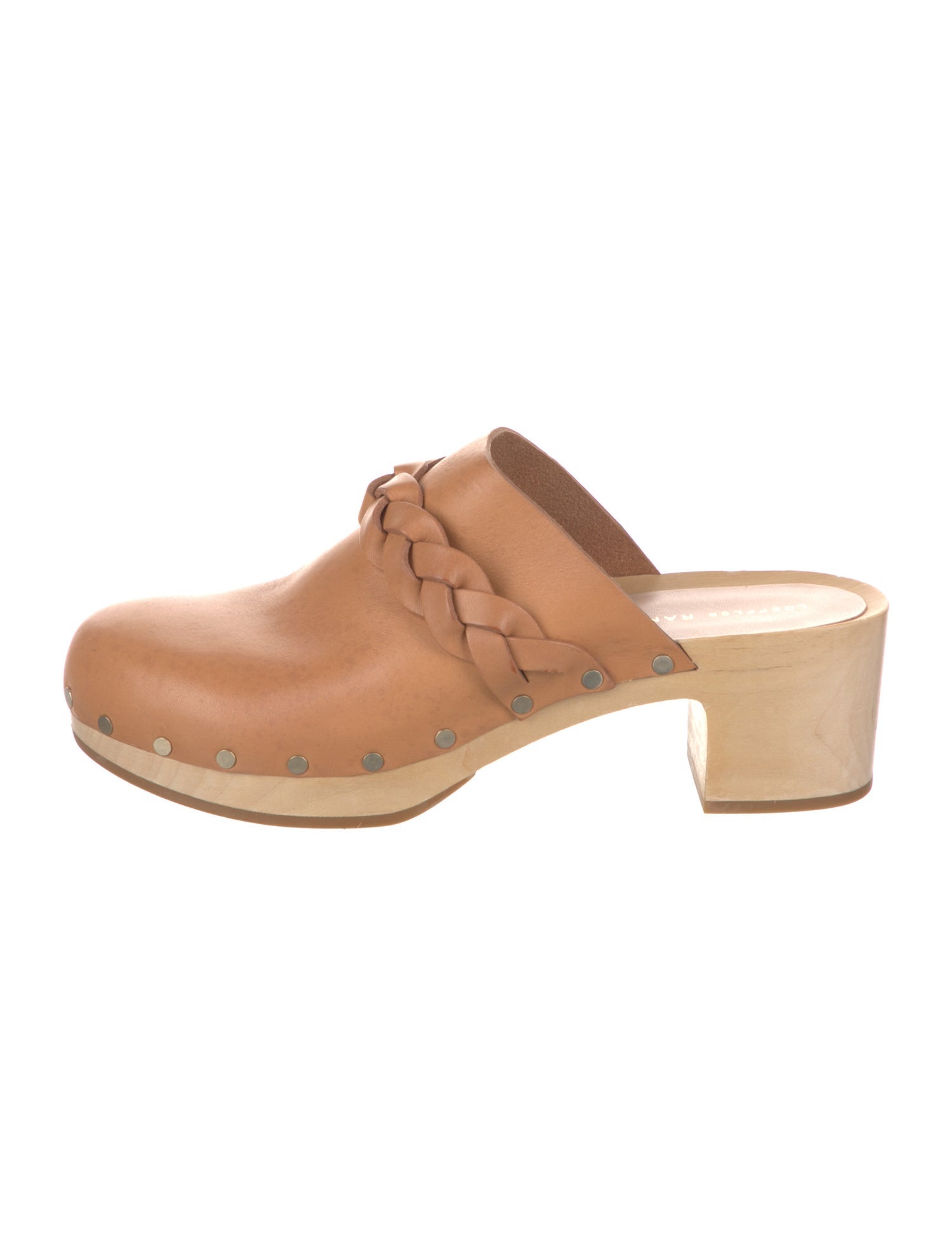 Loeffler Randall Leather Braided Accents Mules