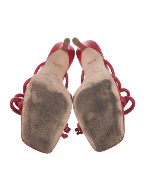 Loeffler Randall Leather Bow Accents Slides