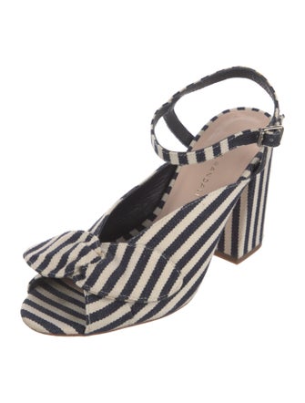 Loeffler Randall Canvas Striped Sandals