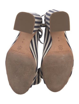 Loeffler Randall Canvas Striped Sandals