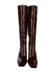 Loeffler Randall Embossed Leather Riding Boots