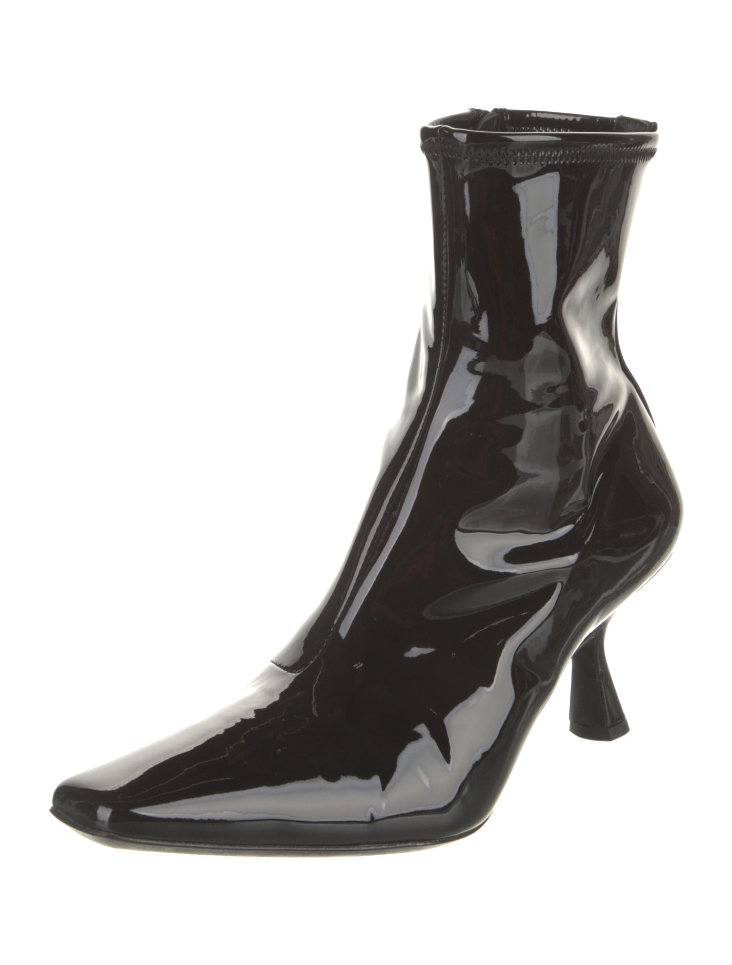 Loeffler Randall Patent Leather Sock Boots