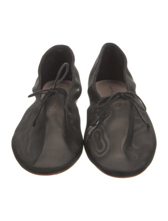 Loeffler Randall Mesh Bow Accents Ballet Flats