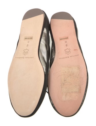 Loeffler Randall Mesh Bow Accents Ballet Flats