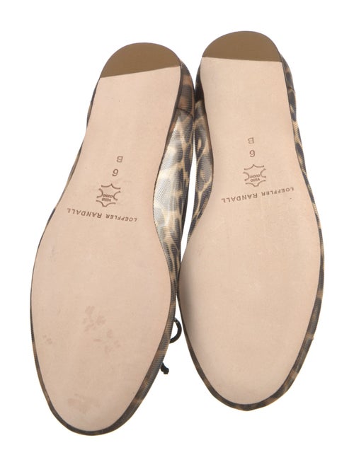 Loeffler Randall Mesh Animal Print Ballet Flats