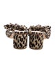 Loeffler Randall Animal Print Bow Accents Slides