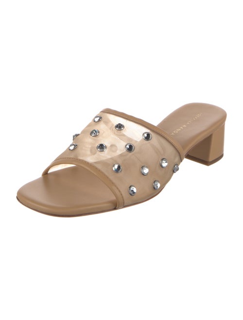 Loeffler Randall Mesh Crystal Embellishments Slides
