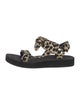 Loeffler Randall Animal Print Bow Accents Sandals
