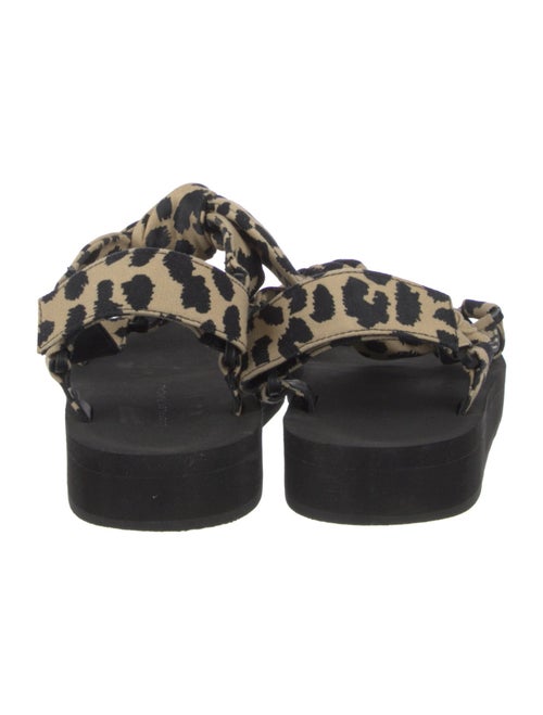 Loeffler Randall Animal Print Bow Accents Sandals