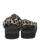 Loeffler Randall Animal Print Bow Accents Sandals