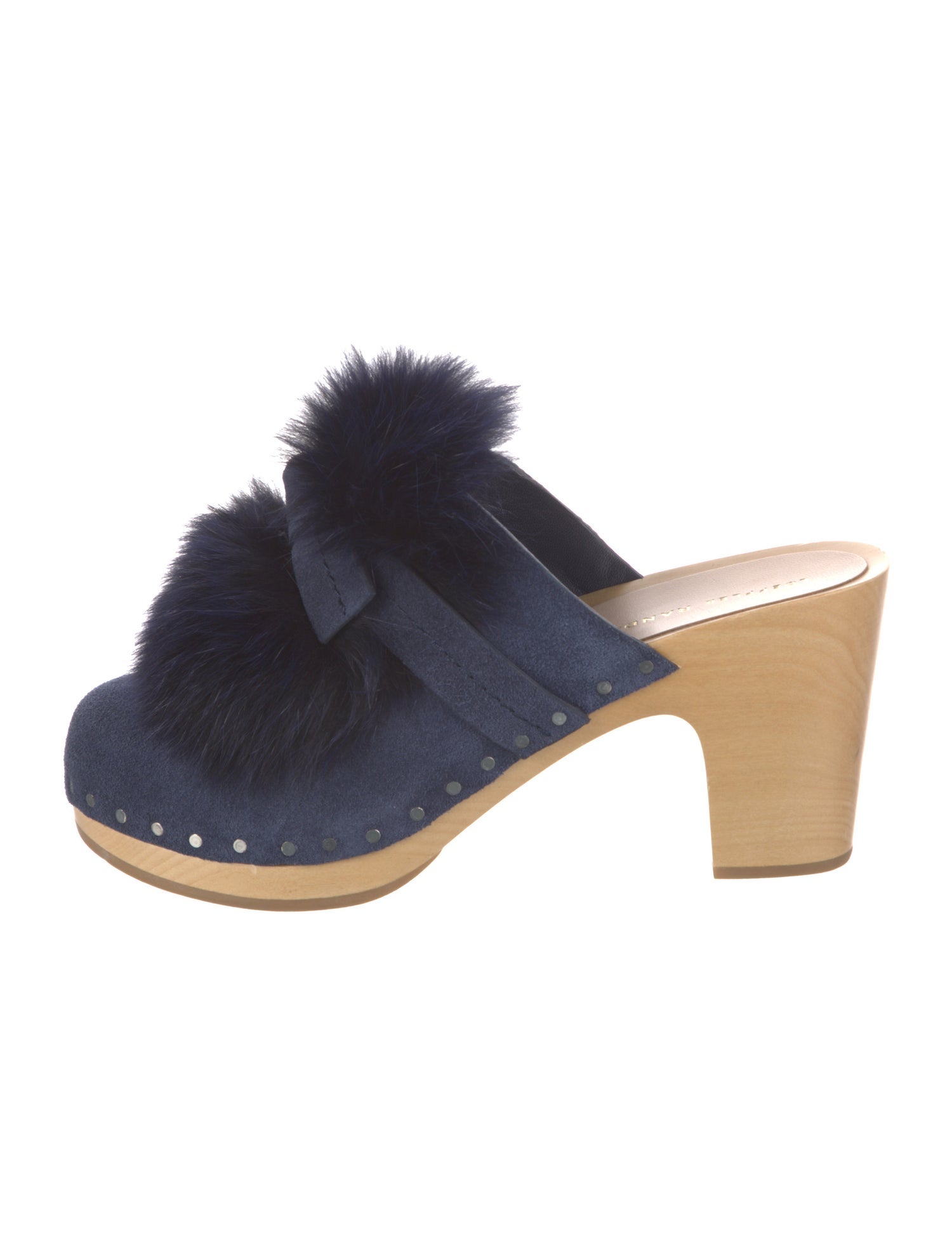 Loeffler Randall Suede Colorblock Pattern Mules