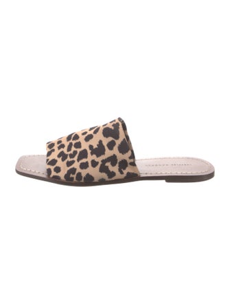 Loeffler Randall Animal Print Slides
