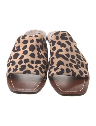 Loeffler Randall Animal Print Slides