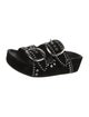 Loeffler Randall Suede Studded Accents Slides