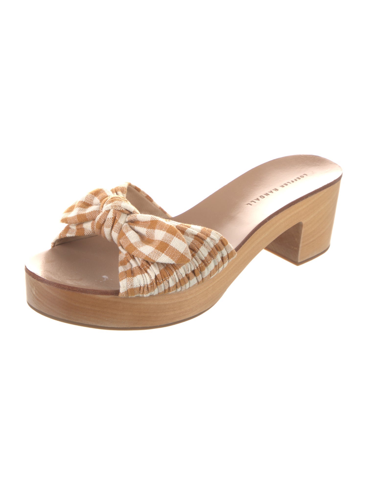 Loeffler Randall Striped Bow Accents Slides