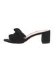 Loeffler Randall Suede Ruffle Embellishment Slides