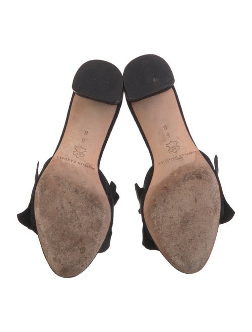 Loeffler Randall Suede Ruffle Embellishment Slides