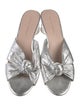 Loeffler Randall Leather Ruffle Embellishment Slides