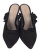 Loeffler Randall Suede Ruffle Embellishment Mules