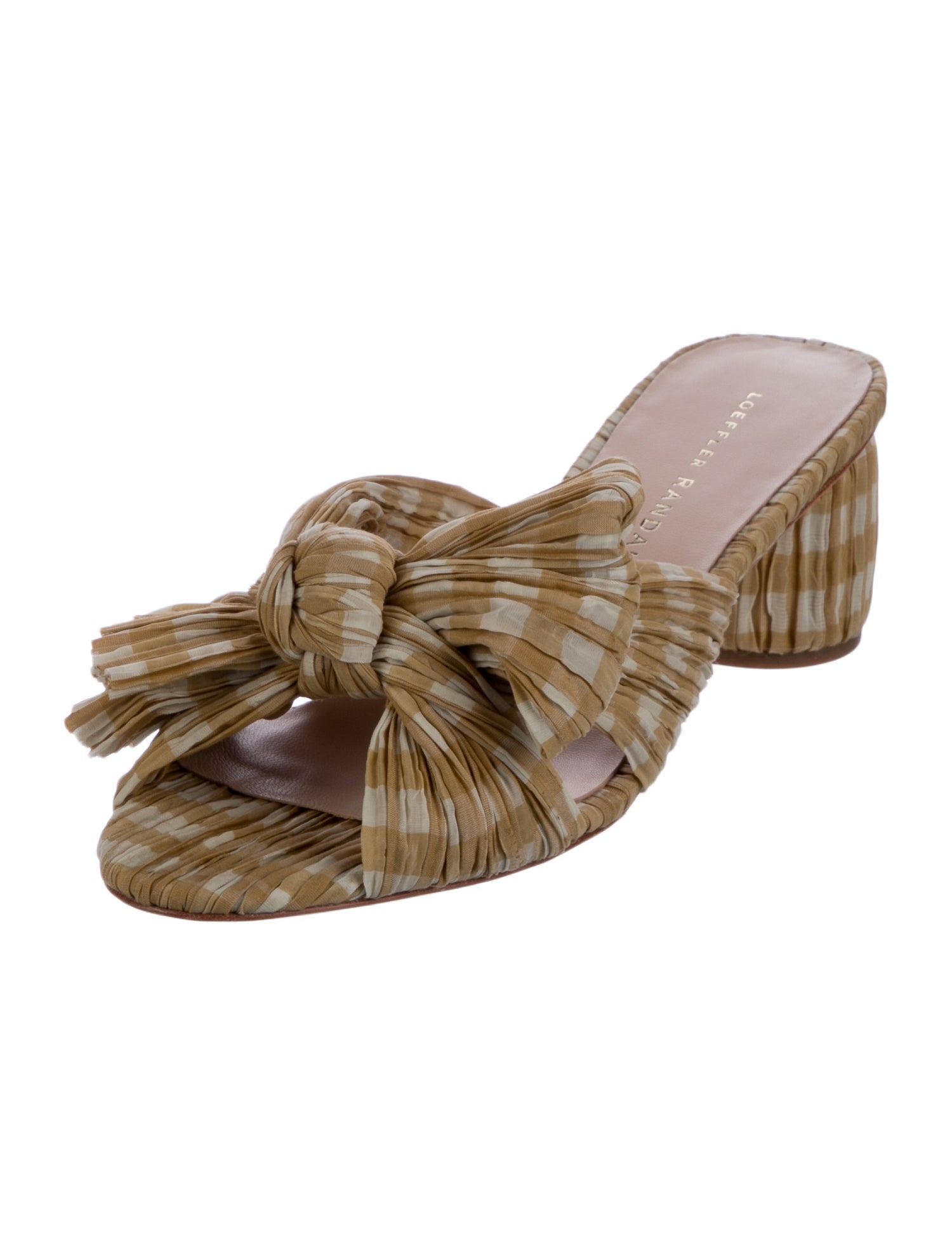 Loeffler Randall Printed Bow Accents Slides