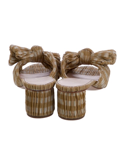 Loeffler Randall Printed Bow Accents Slides