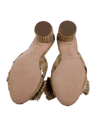 Loeffler Randall Printed Bow Accents Slides