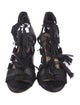 Loeffler Randall Leather Tassel Accents Gladiator Sandals