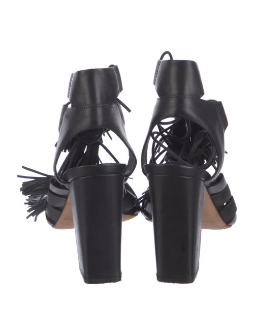 Loeffler Randall Leather Tassel Accents Gladiator Sandals