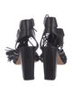 Loeffler Randall Leather Tassel Accents Gladiator Sandals