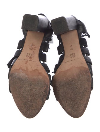 Loeffler Randall Leather Tassel Accents Gladiator Sandals