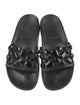 Loeffler Randall Leather Crystal Embellishments Slides