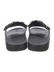 Loeffler Randall Leather Crystal Embellishments Slides